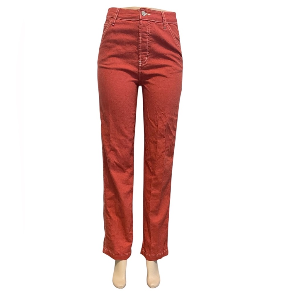S.O.N.G. High Rise Carpenter 90's Boyfriend Jeans Size
7/28 Peach color